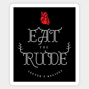 Hannibal Lecter's recipes - Eat the rude Sticker